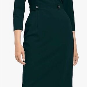 London Times Black Long Sleeve Dress